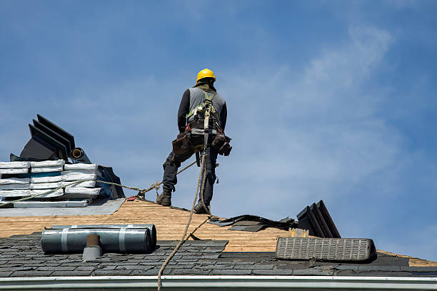 Professional Gutter Installation technician working in Carbondale, IL